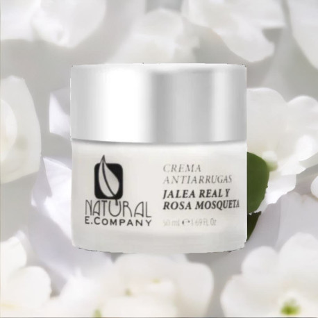 Crema Facial Antiarrugas de Jalea Real y Rosa Mosqueta 50ml.