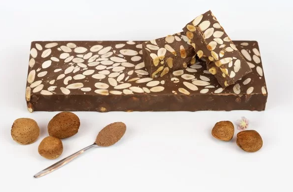 Chocolate con Almendras - Turrón Artesanal