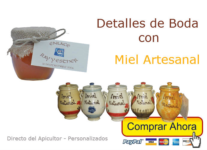 Detalles para bodas con Tarros de Miel - Miel 