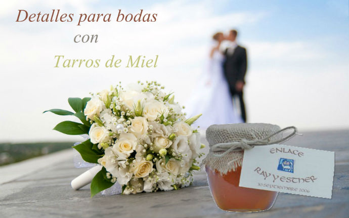 Detalles para bodas con Tarros de Miel - Miel 