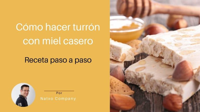 como hacer turron con miel casero