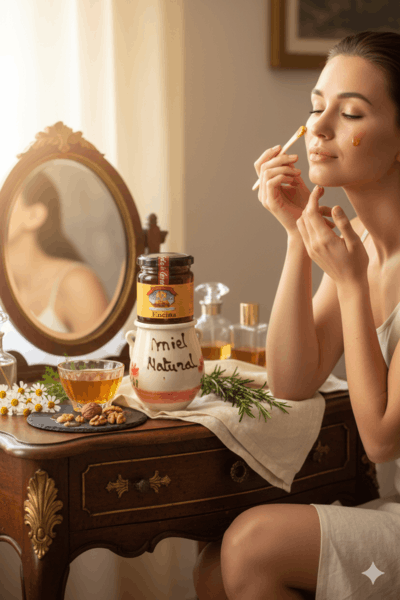 Piel sana con miel de encina