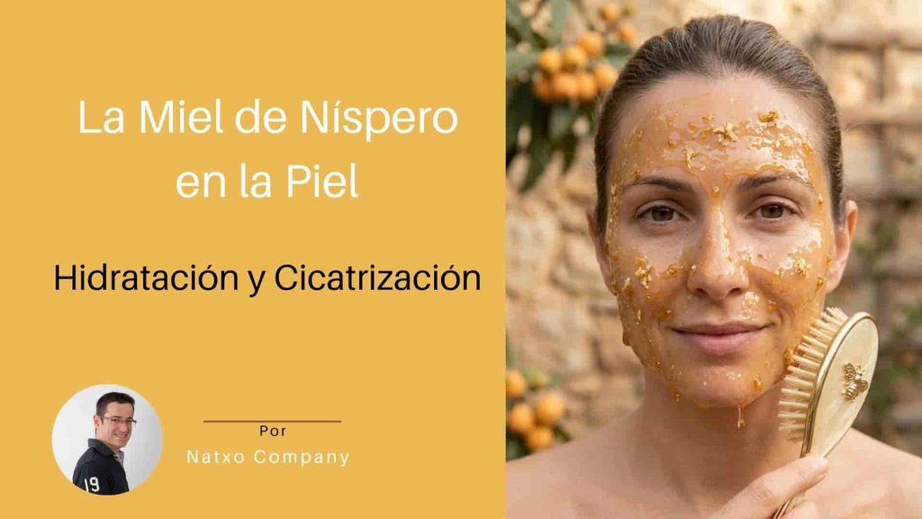 Miel de nispero en la piel