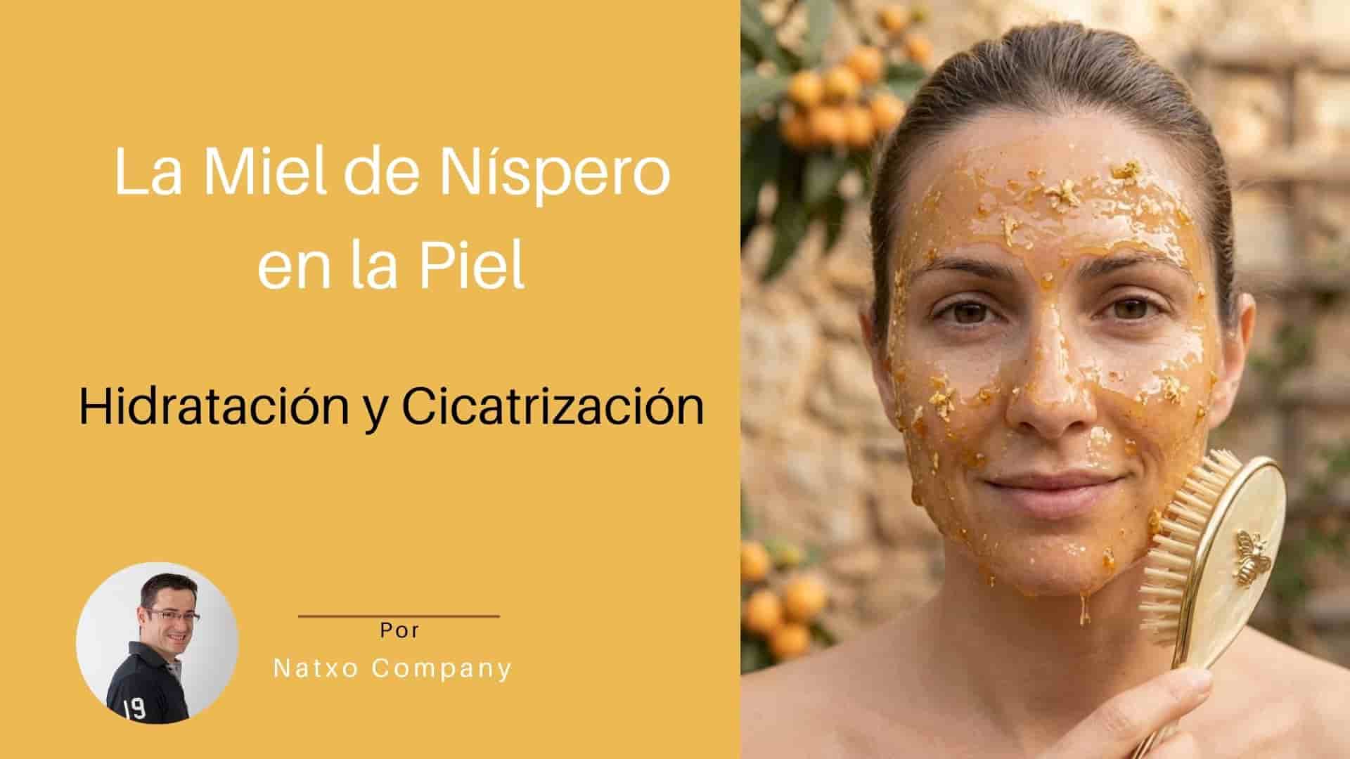 Miel de nispero en la piel